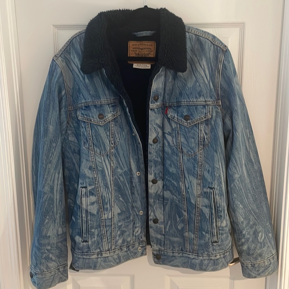 Levi’s x Justin Timberlake Men’s Denim Jacket Lined with Sherpa men’s size L